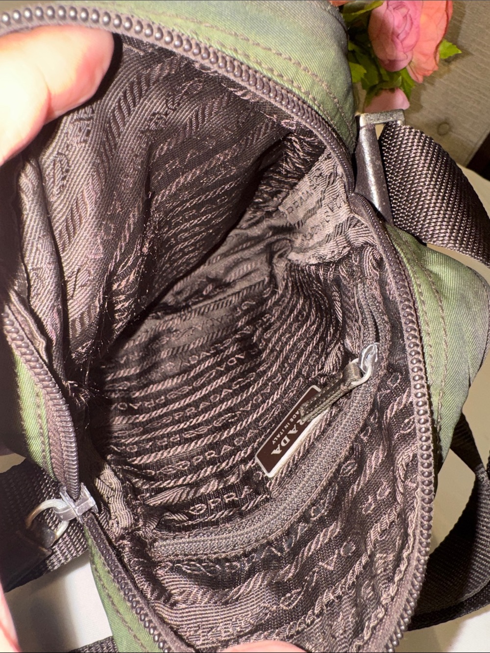 Authentic Prada Small Nylon Messenger Crossbody Bag - Picture 11 of 14